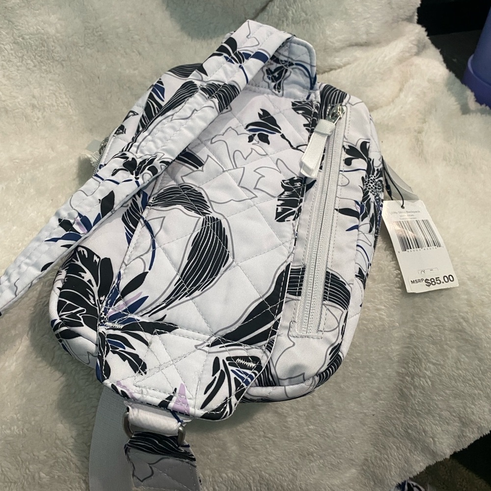 Vera Bradley Utility Sling Backpack “Twilight Garden” - Picture 4 of 8